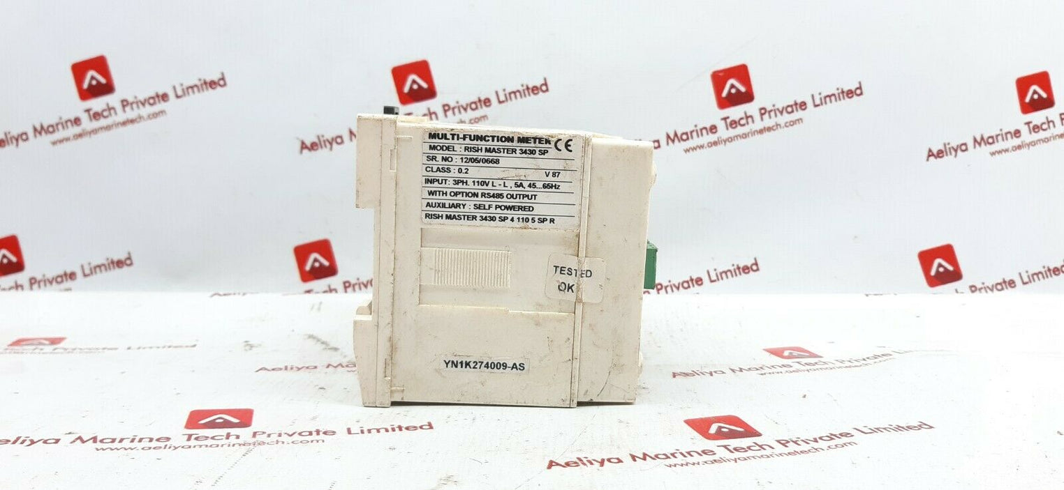 Rish master 3430 sp multi function meter 3ph.110v l-l,5a,45...65hz