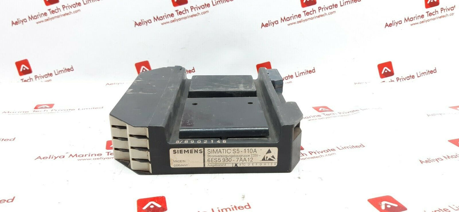 Siemens simatic s5-110 6es5 930-7aa12 power supply module