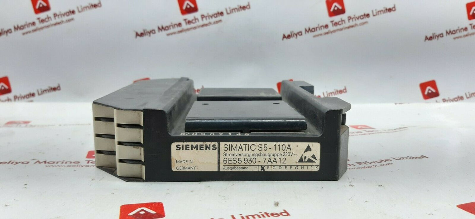 Siemens simatic s5-110 6es5 930-7aa12 power supply module