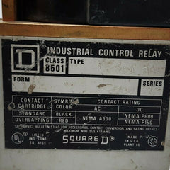 Square D 8501 xd0-20 industrial control relay ser.A