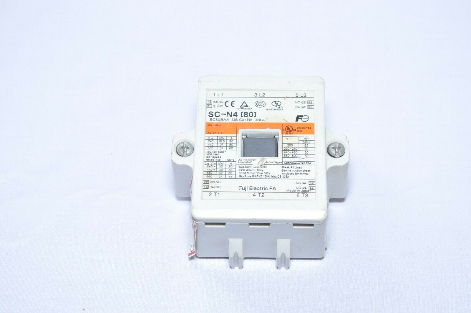 Fuji sc-n4(80) motor starter sc80baa