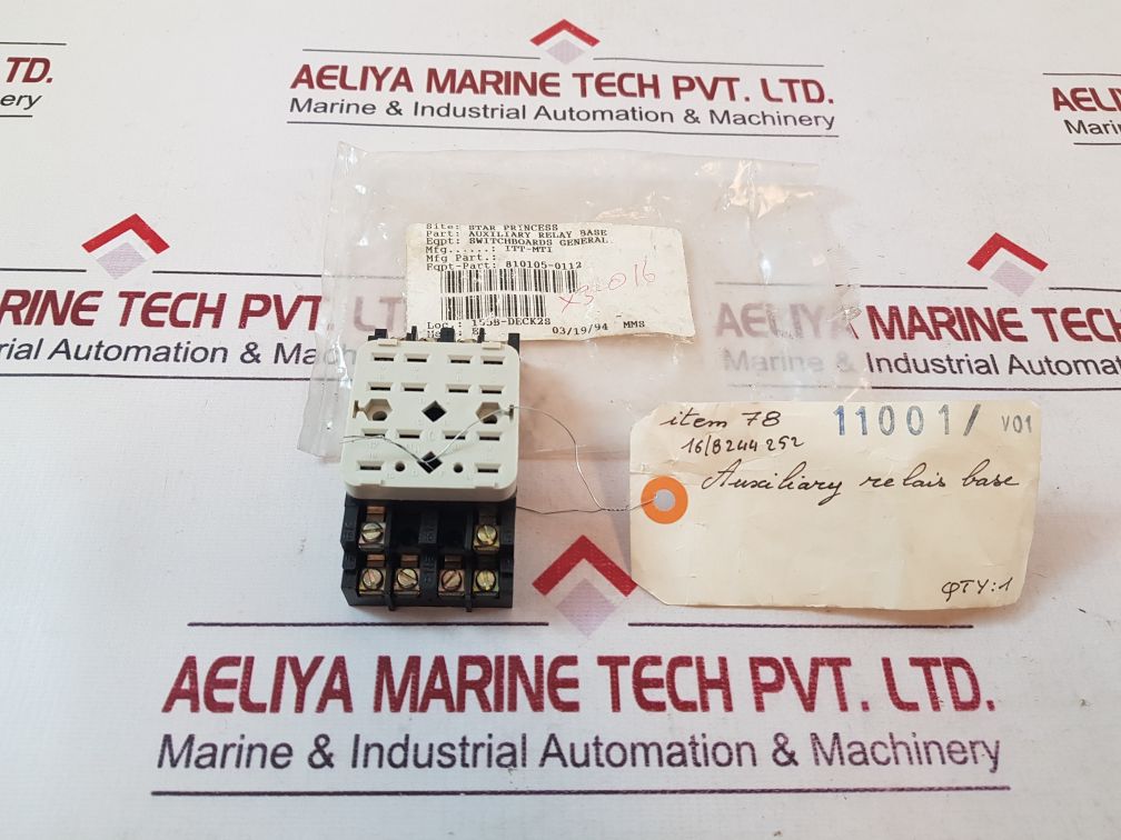 16B244 252 Auxiliary Relay Base
