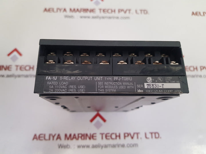 Idec izumi pfj-t081u fa-1j 8-relay output unit