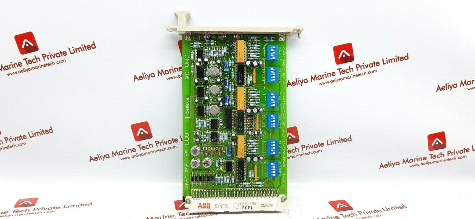 Abb synpol cma36 pcb card gvt 360 5797
