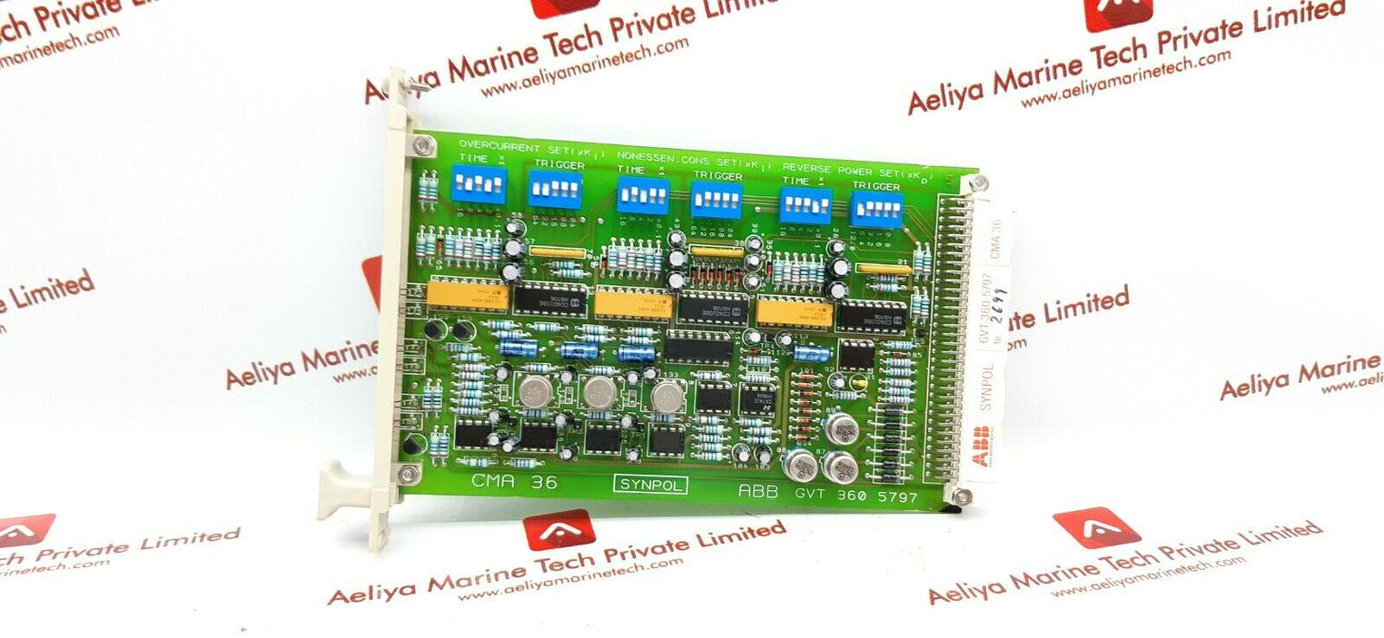 Abb synpol cma36 pcb card gvt 360 5797