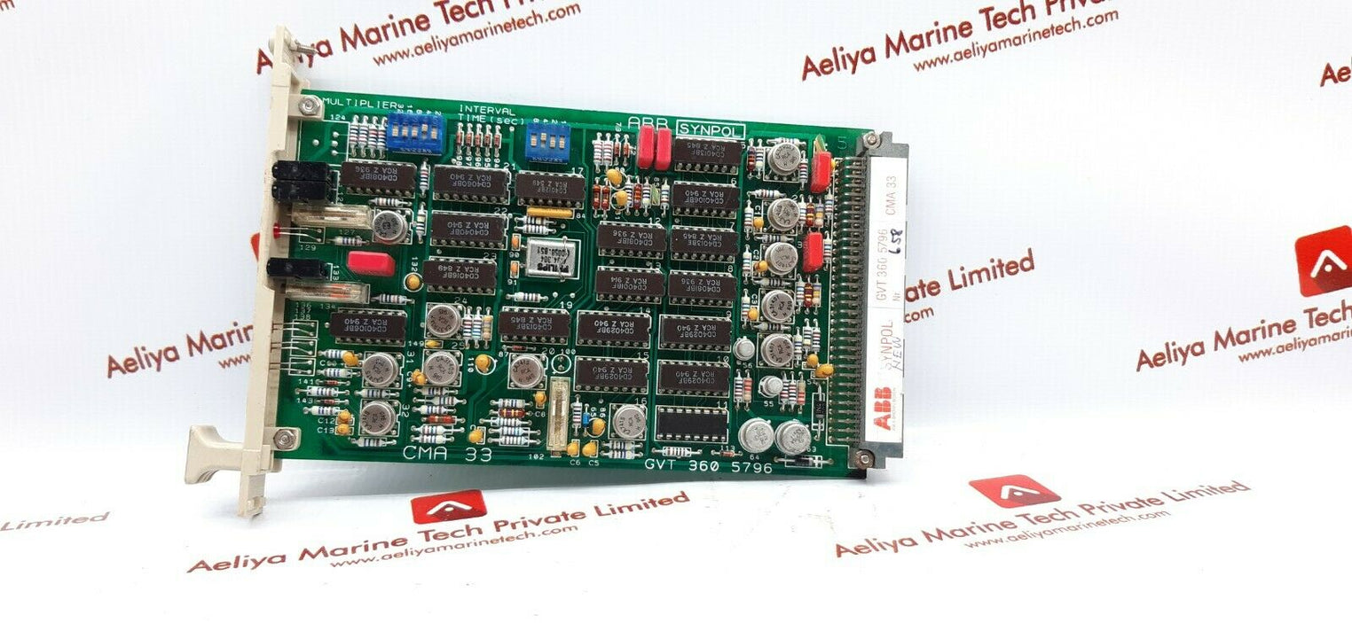 Abb synpol cma 33 pcb card gvt 360 5796