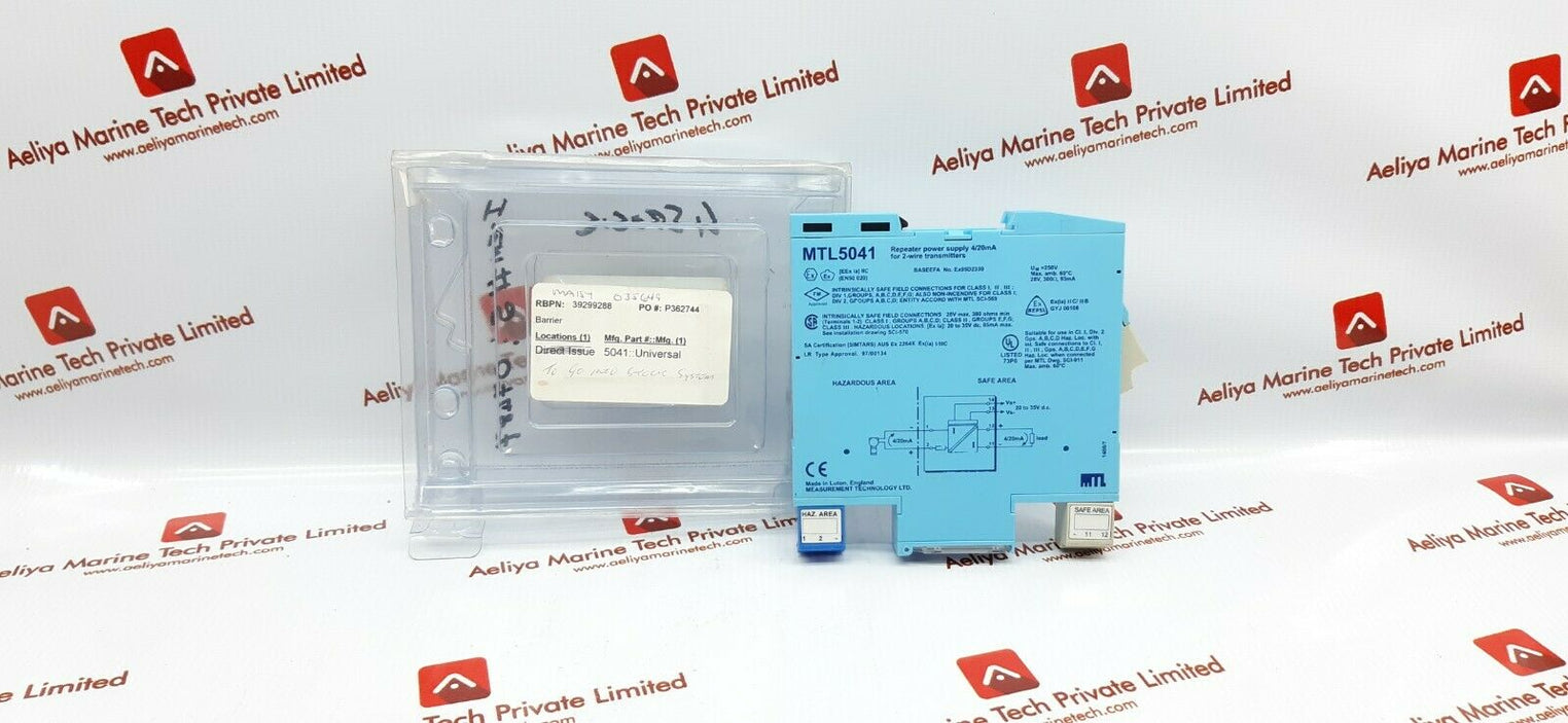 Measurement technology Mtl5041 repeater power supply 4/20ma