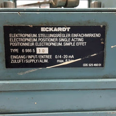 Eckardt 6986 5 10 double acting positioner