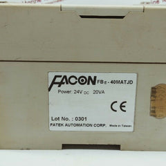 Fatek facon fbe-40matjd programmable controller