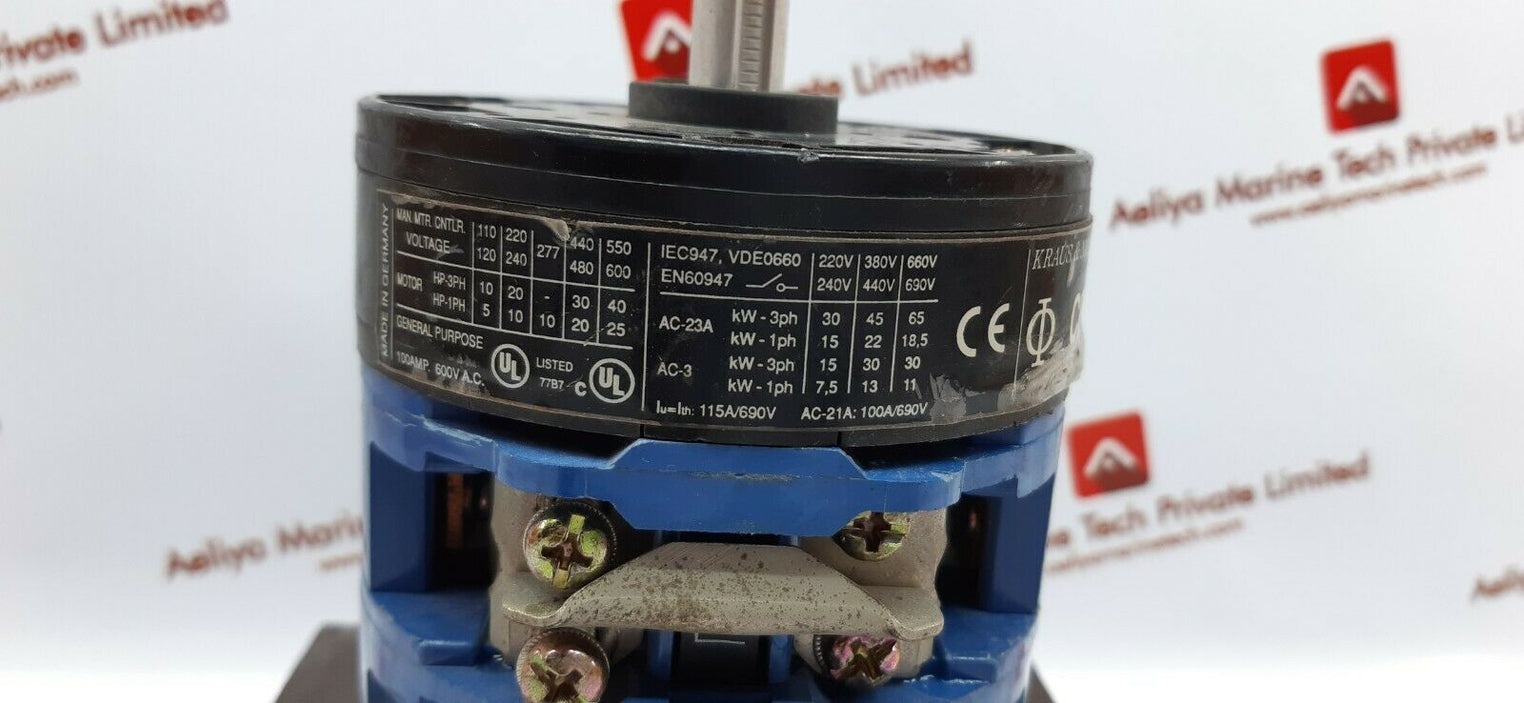 Kraus & naimer gbh183 rotary cam switch