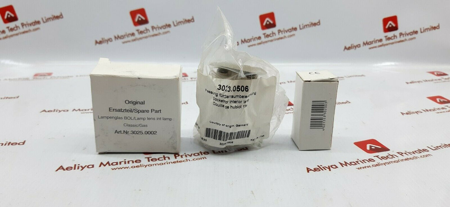 3025.0002 lampenglas bol/lamp lens int lamp / 3023.0506 socket for interior lamp