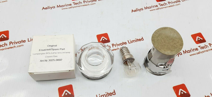 3025.0002 lampenglas bol/lamp lens int lamp / 3023.0506 socket for interior lamp