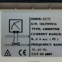 Zurc ec72.../5a ammeter