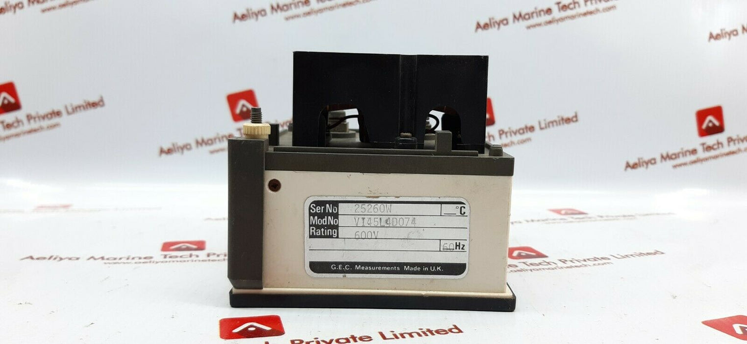 Gec measurements vi45l4d074 volt meter 0 to 600
