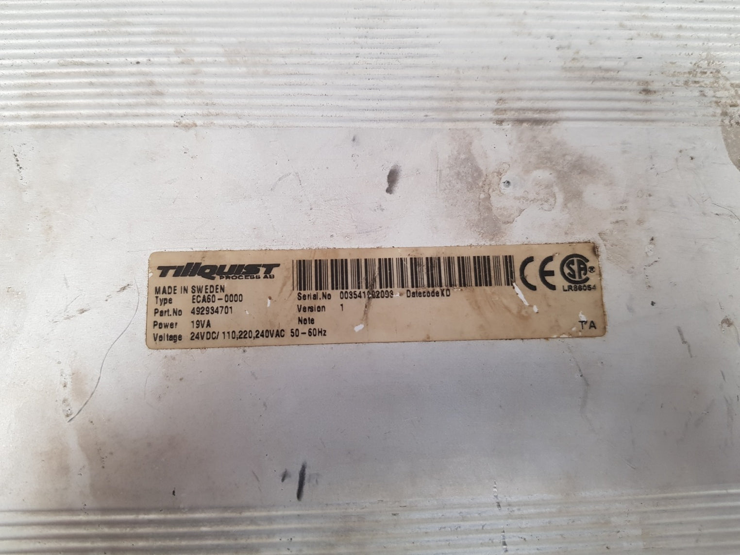 Tillquist Eca60-0000 Universal Digital Process Controller