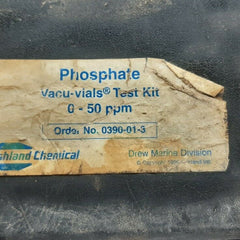 Ashland chemical phosphate ortho 0-50 ppm vacu-vials instrumental kit