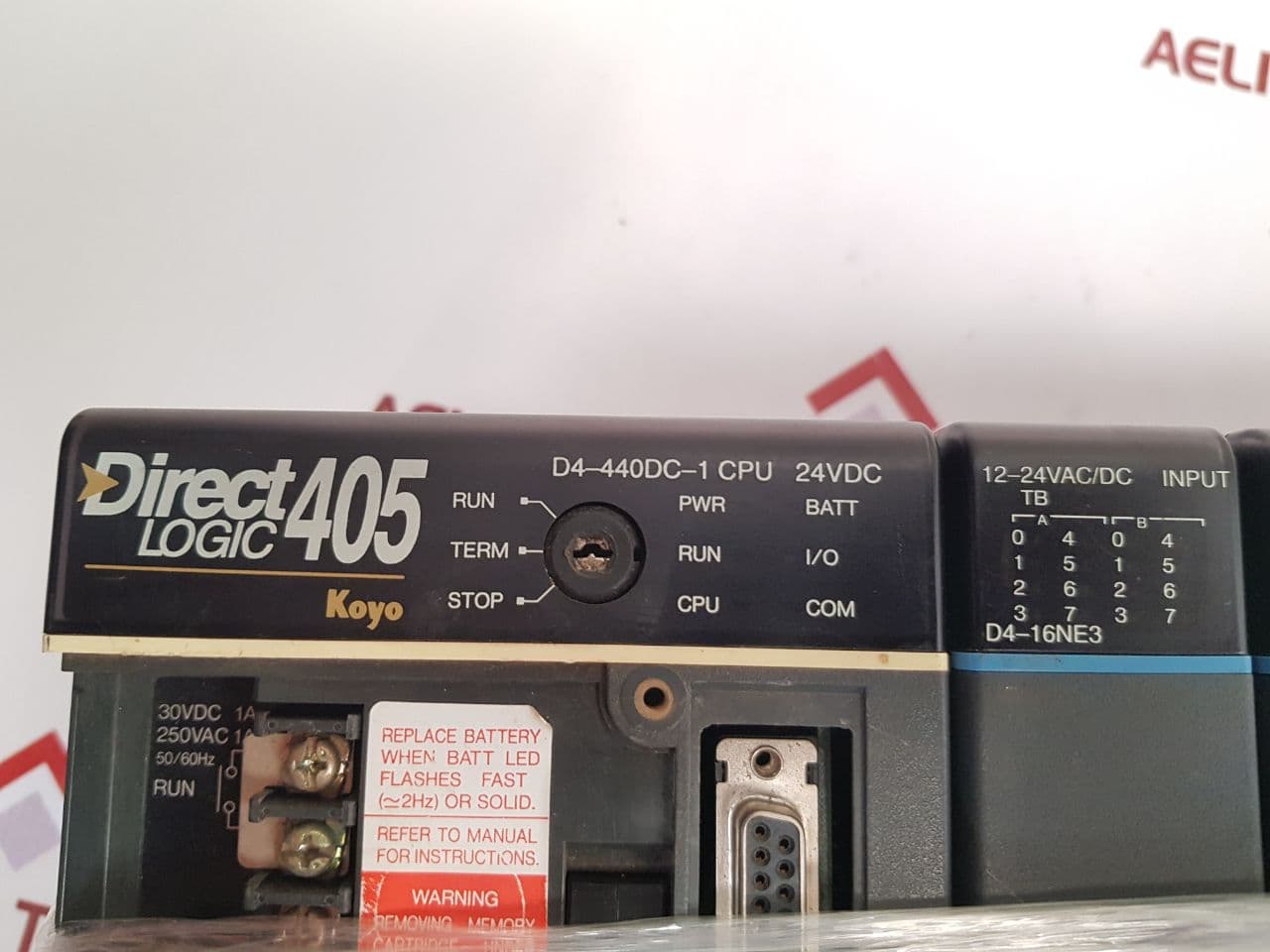 Automation Direct D4-440Dc-1,D4-16Ne3,D4-16Tr,F4-04Da,H4-ecom-f,D4-fill