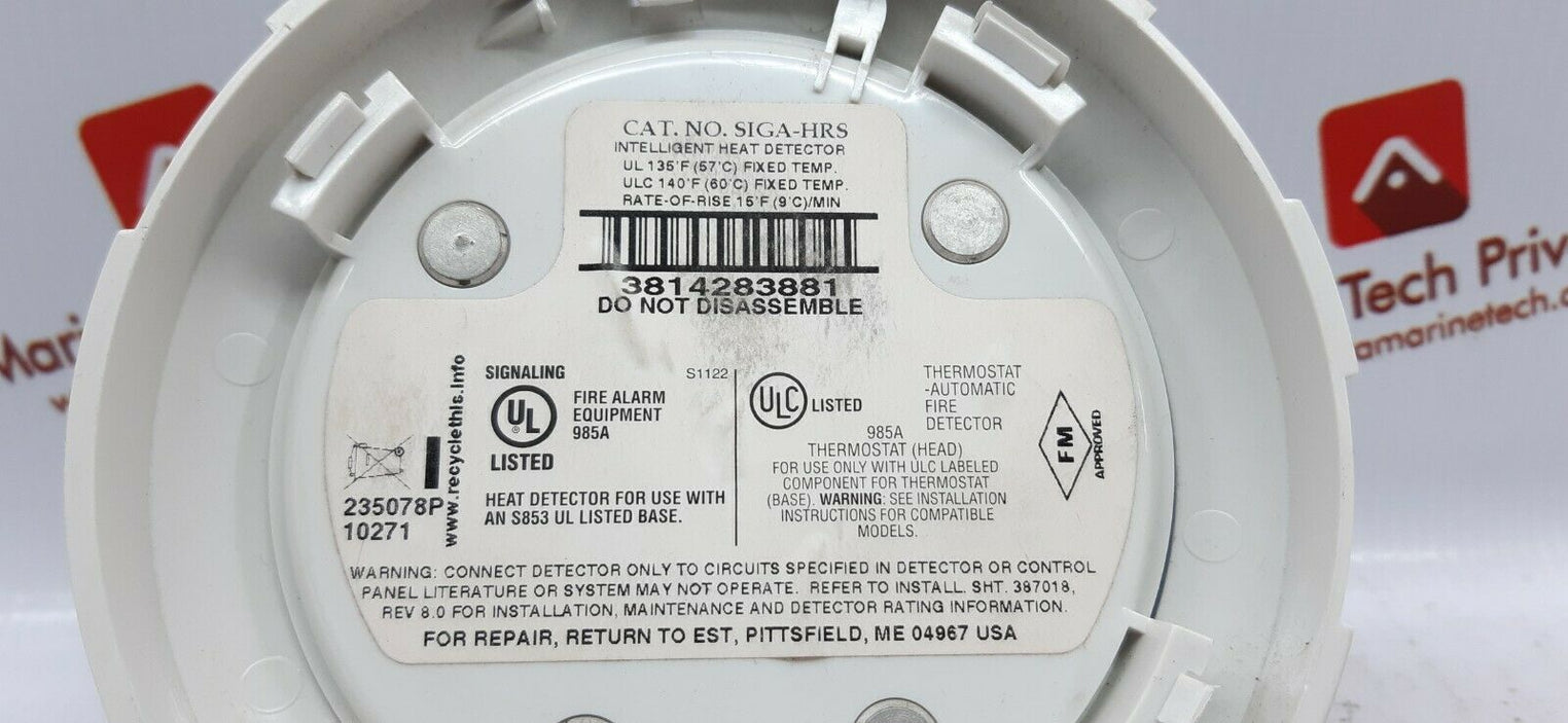 Est siga-hrs intelligent heat detector