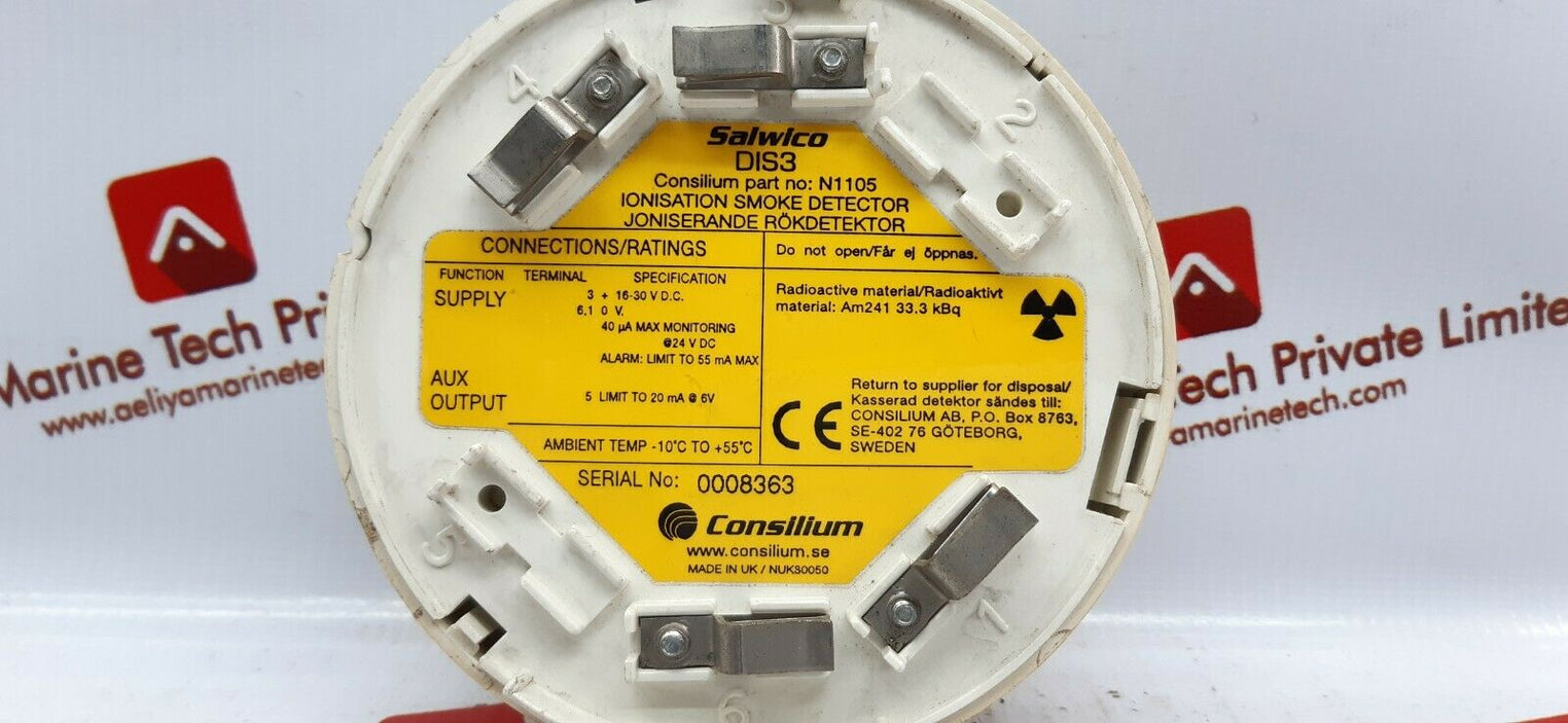 Salwico consilium dis3 ionisation smoke detector n1105