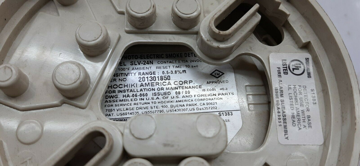 Hochiki america slv-24n photo-electric smoke detector