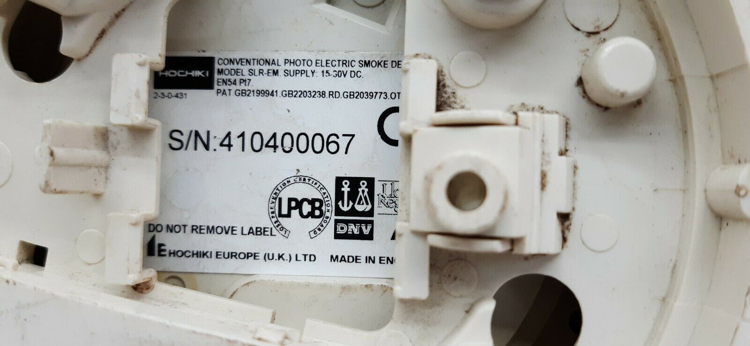 Hochiki slr-em conventional photo electric smoke detector