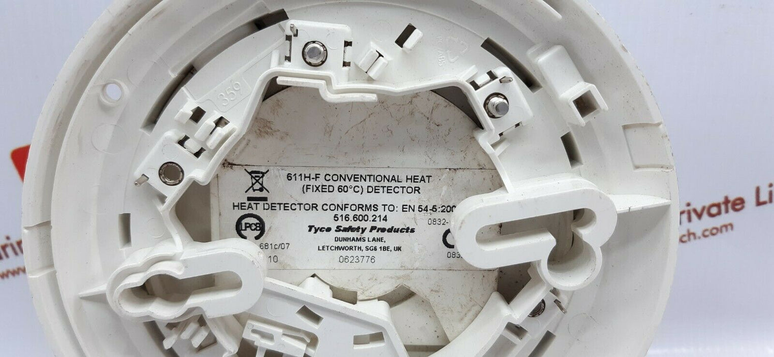 Tyco safety 611h-f conventional heat detector 516.600.214