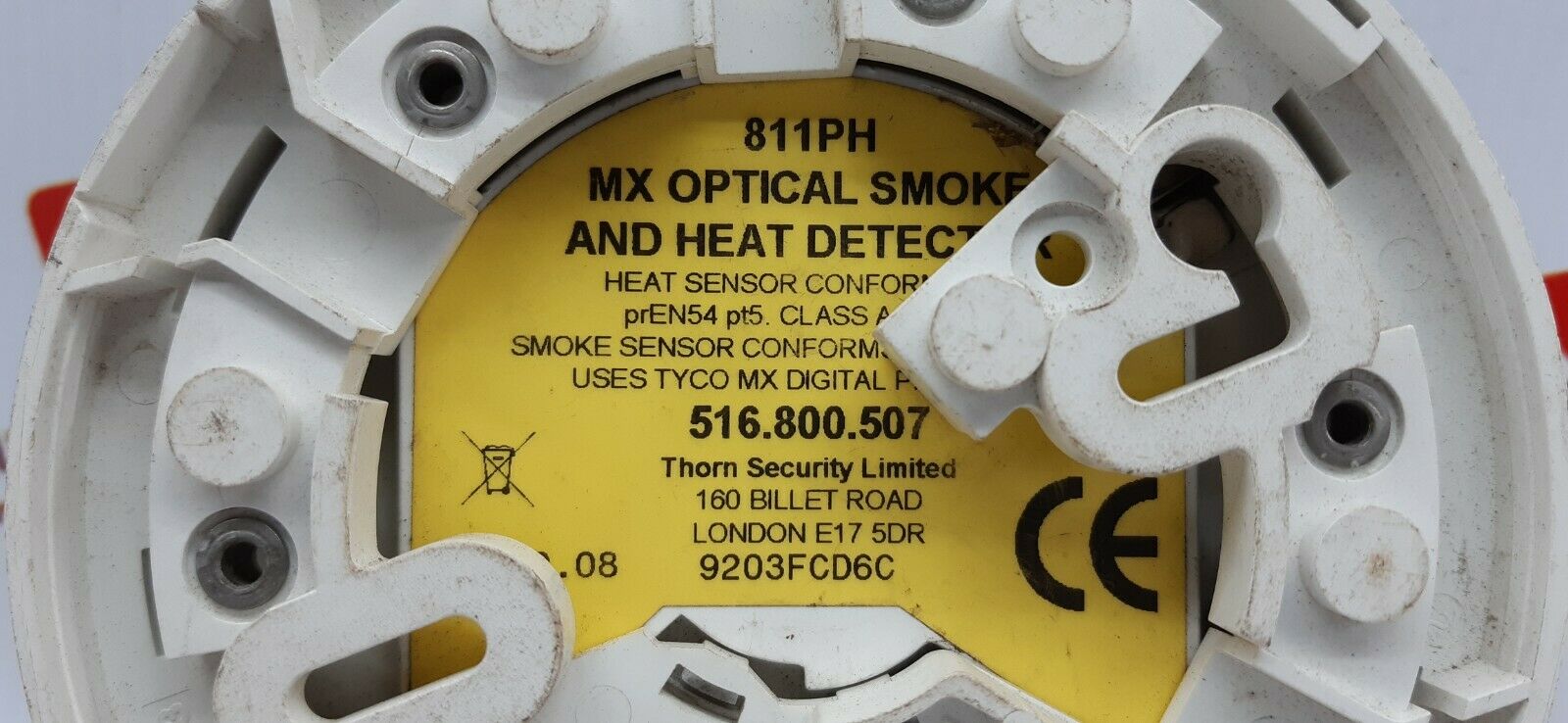 Thorn 811ph mx optical smoke and heat detector