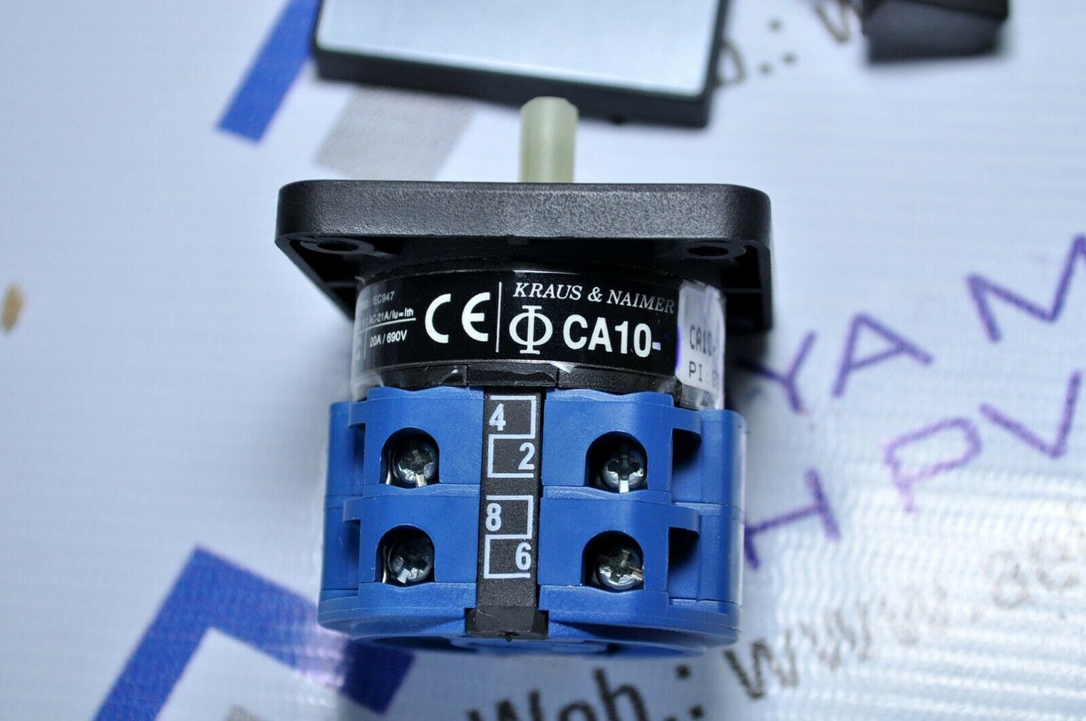 Kraus & naimer ca10-1-a221,600e pole switch