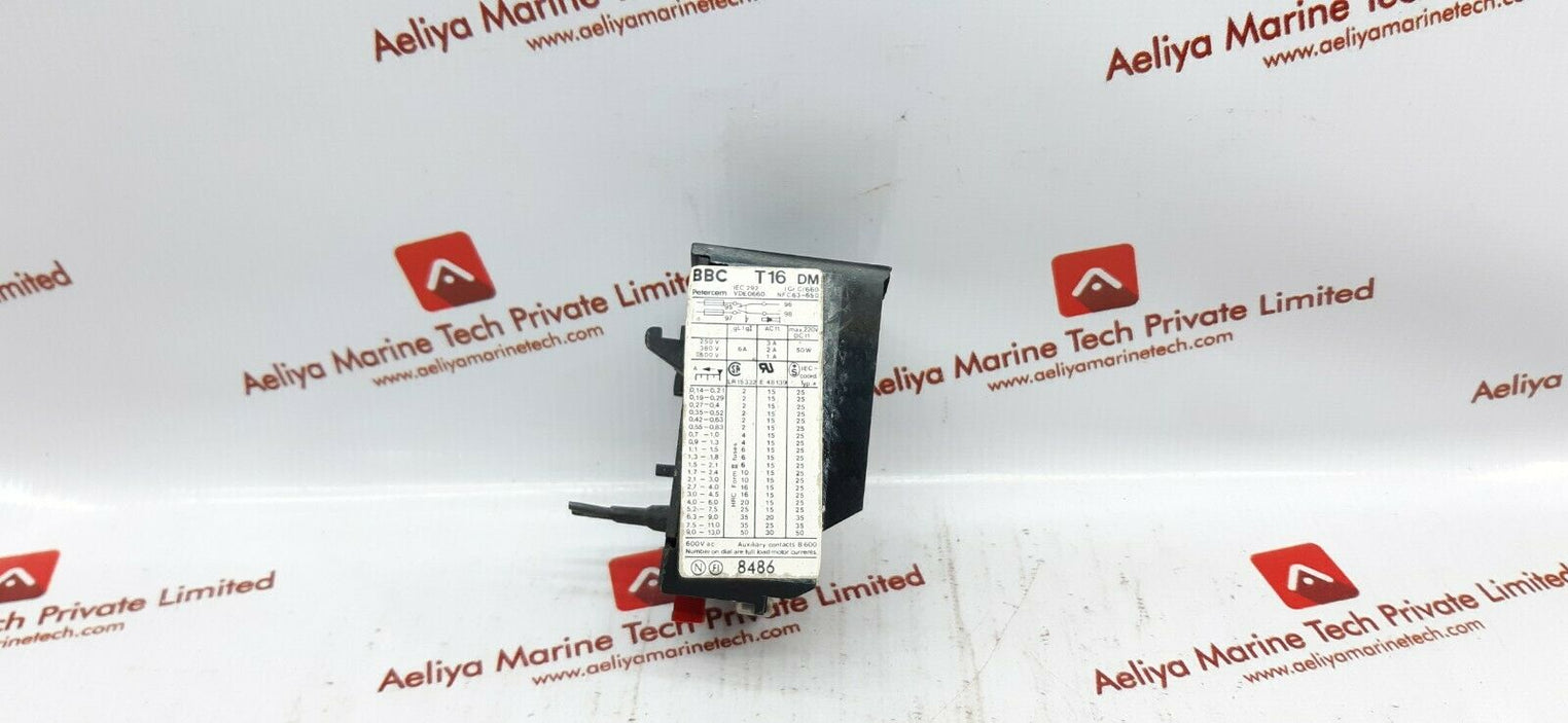 Bbc t16 thermal overload relay