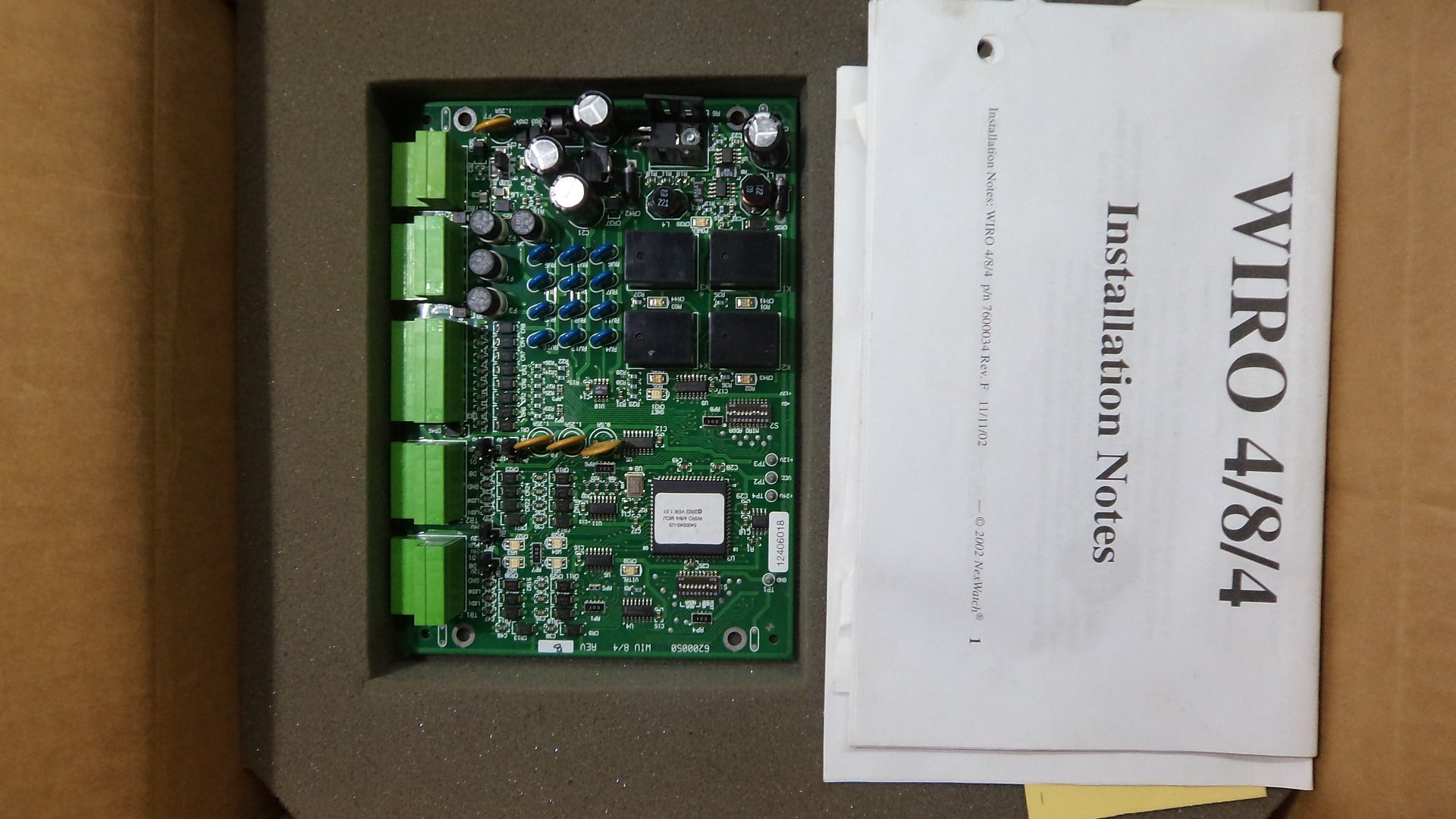 Honeywell wiro 4/8/4 nexwatch nexsentry access control board
