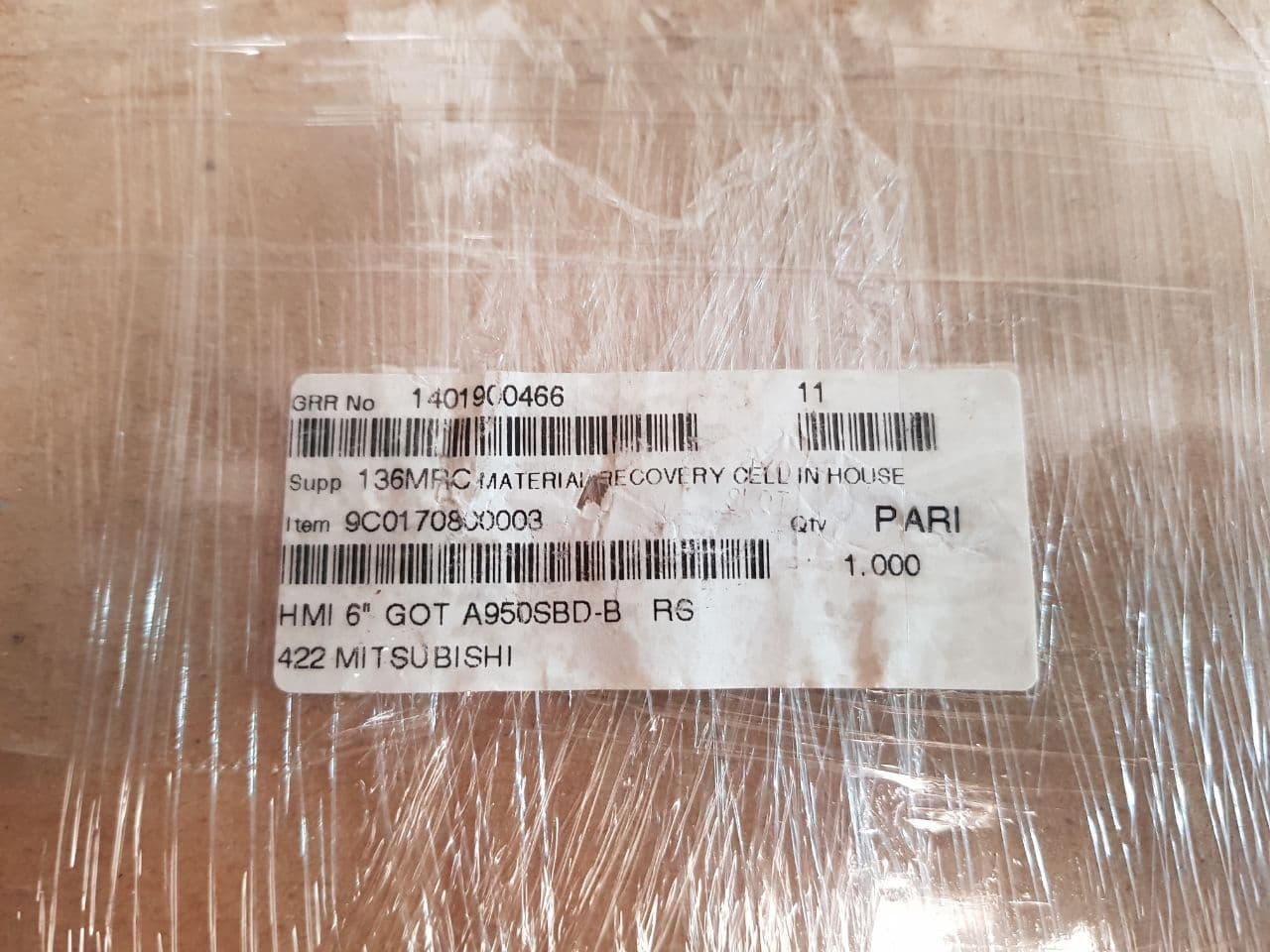 Mitsubishi A950Got-sbd-b Touch Screen Panel