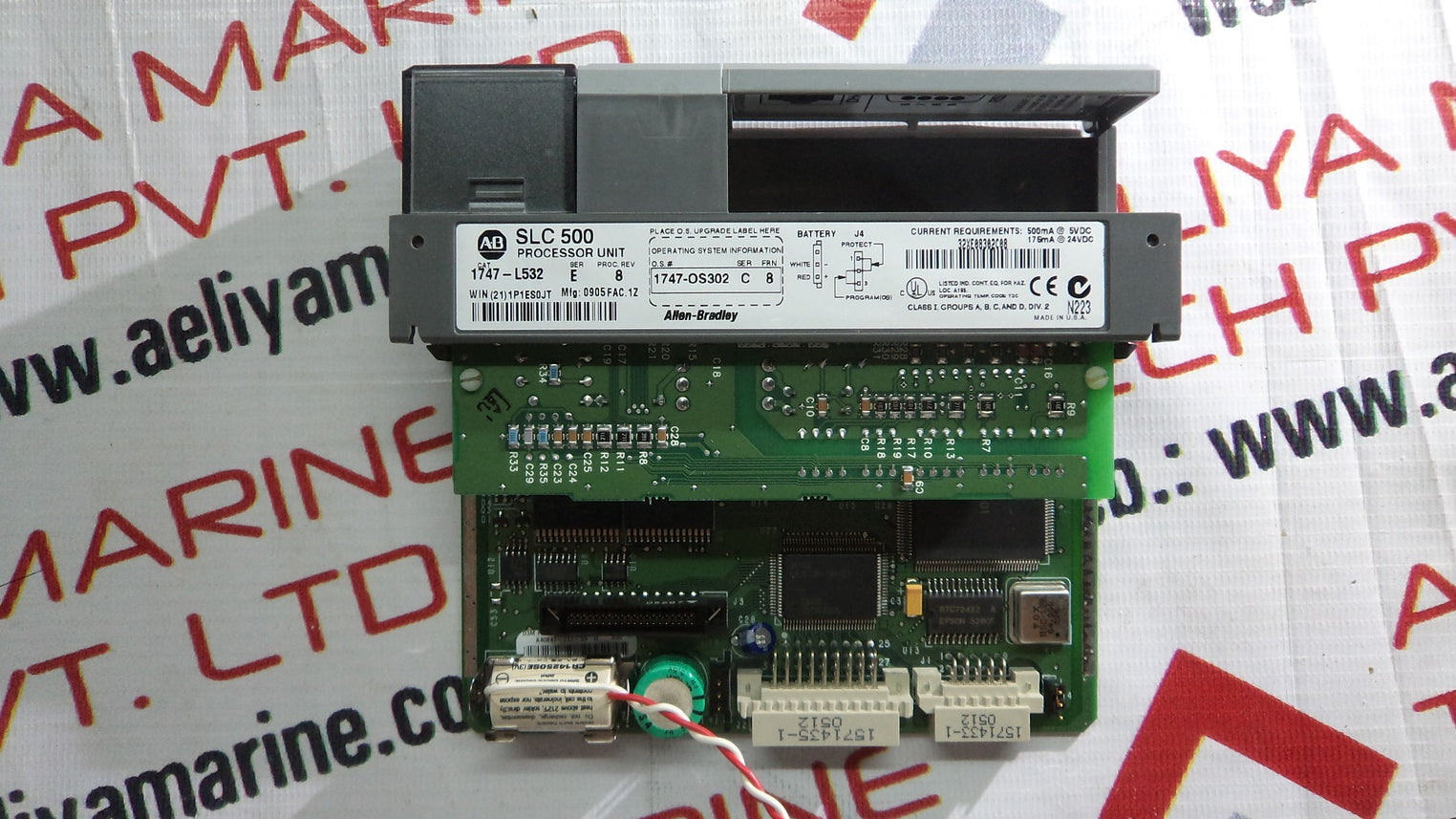 Allen bradley slc 5/03 cpu slc 500 1747-l532 e 8