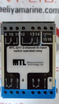 Mtl2211 2 channel is-input switch operated relay