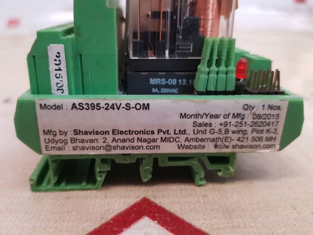 Shavison as395-24v-s-om relay module