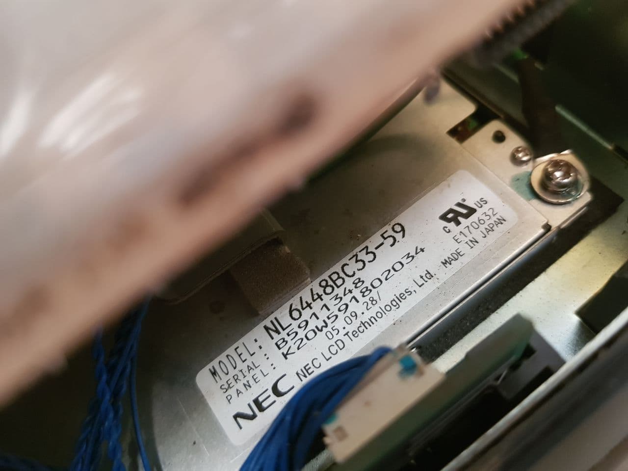 Nec Nl6448Bc33-59 Display 100-240Vac