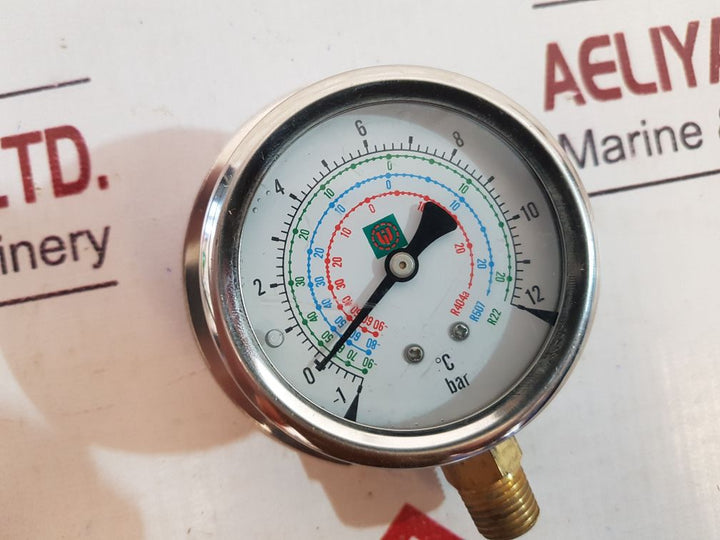 Gauge -1 To 12°C Bar -90 To 20 R22