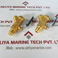 Honeywell pn1.6 dn20 brass ball valve with strainer