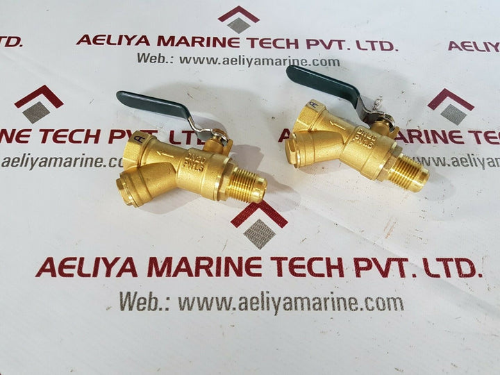 Honeywell pn1.6 dn20 brass ball valve with strainer