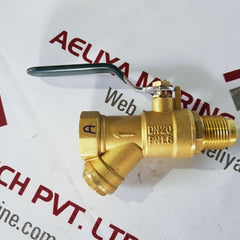 Honeywell pn1.6 dn20 brass ball valve with strainer