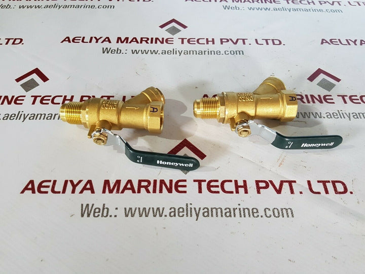 Honeywell pn1.6 dn20 brass ball valve with strainer
