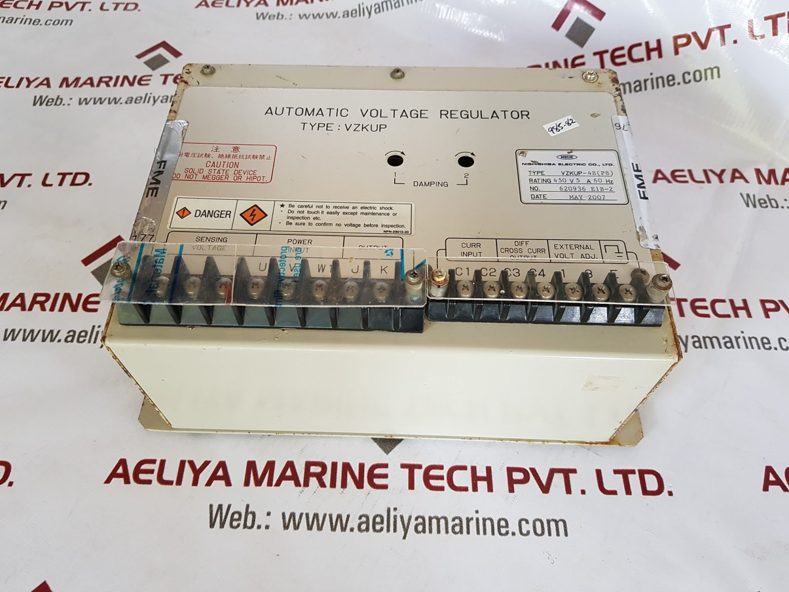 Nishishiba vzkup-4b p8 automatic voltage regulator