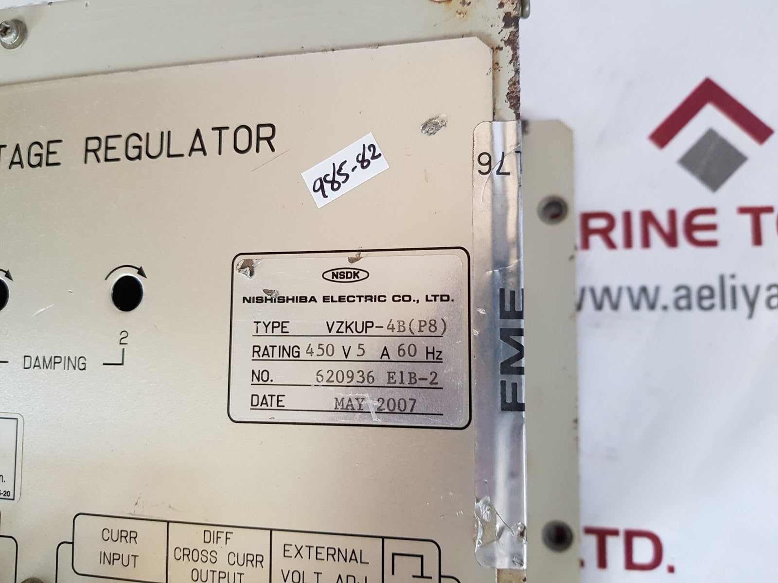 Nishishiba vzkup-4b p8 automatic voltage regulator