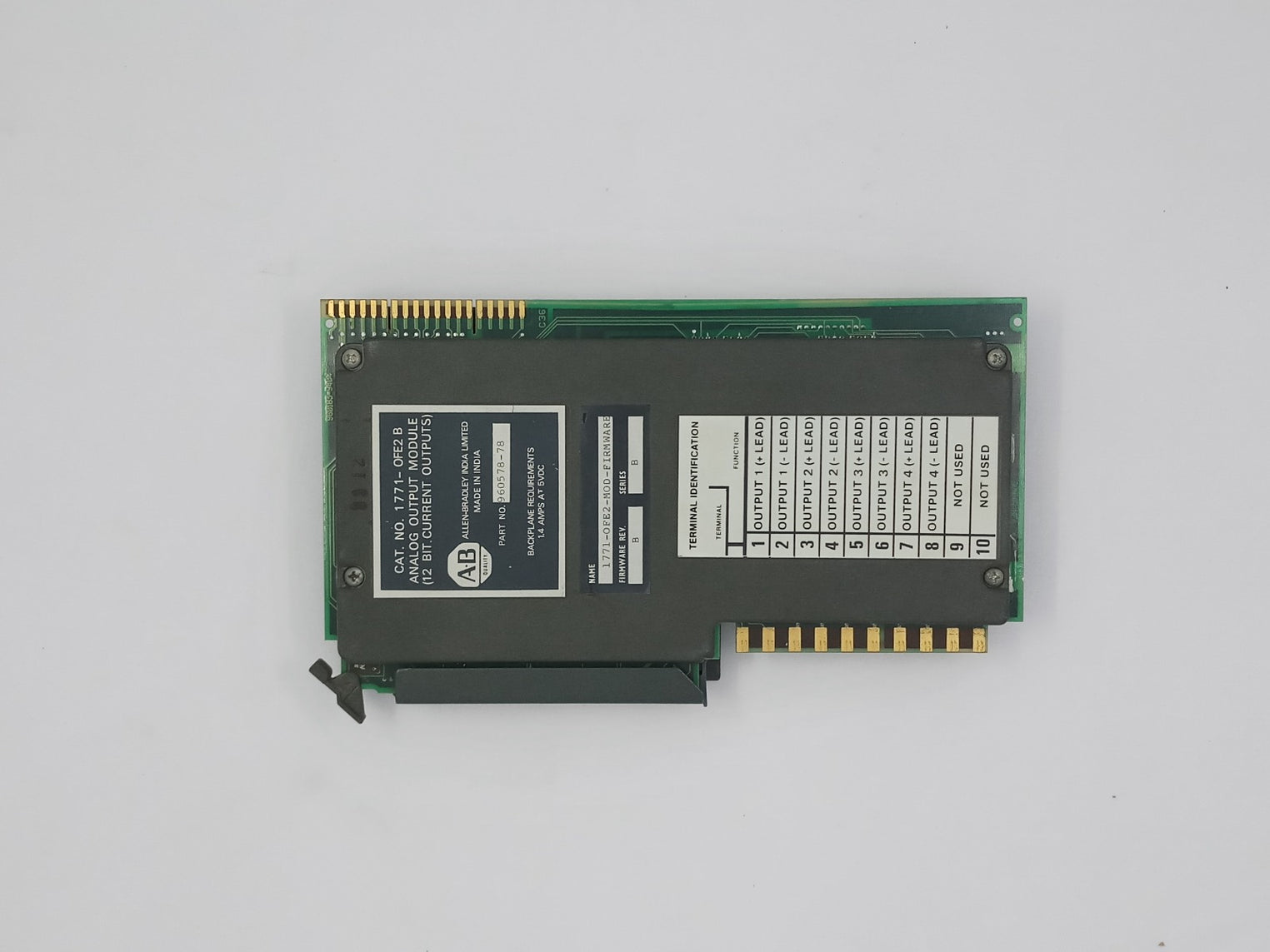 Allen bradley 1771-ofe2 b analog output module