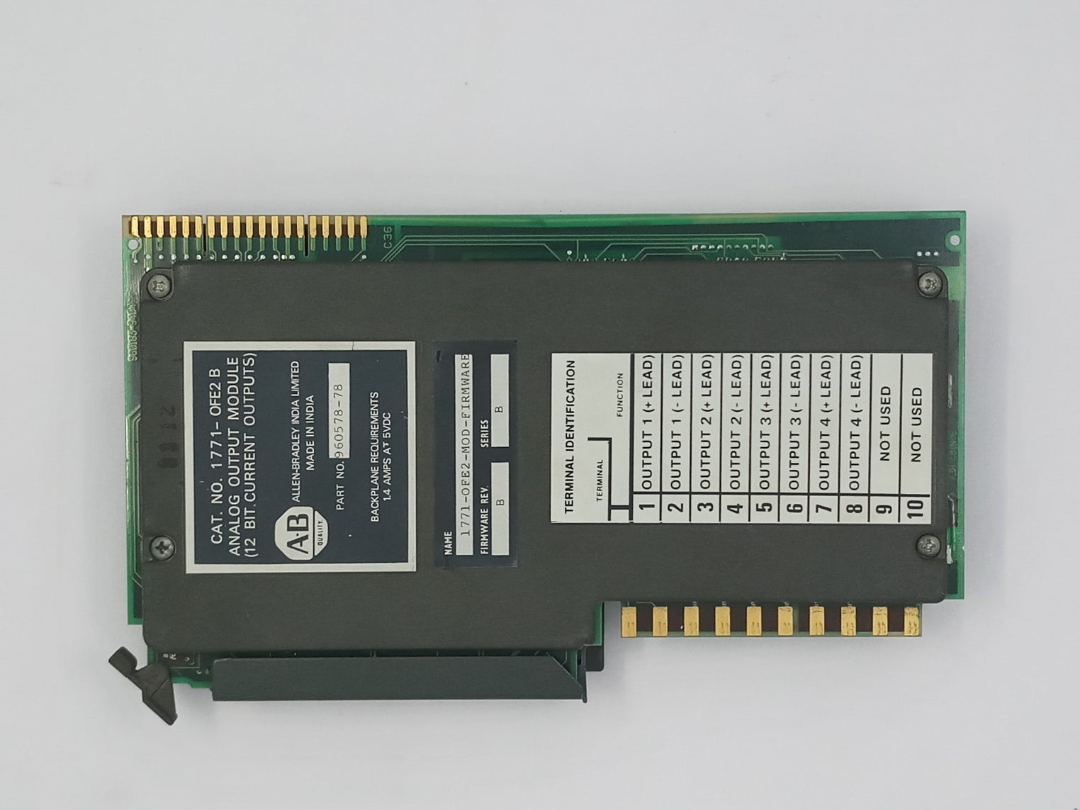 Allen bradley 1771-ofe2 b analog output module