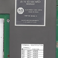 Allen bradley 1771-icd 20 to 60 vdc input module