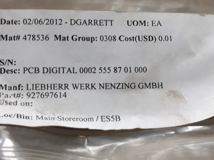 Liebherr 927697614 Pcb Card Circuit Board