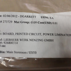 Liebherr 926800314 card 0002 555 32 00 004 0