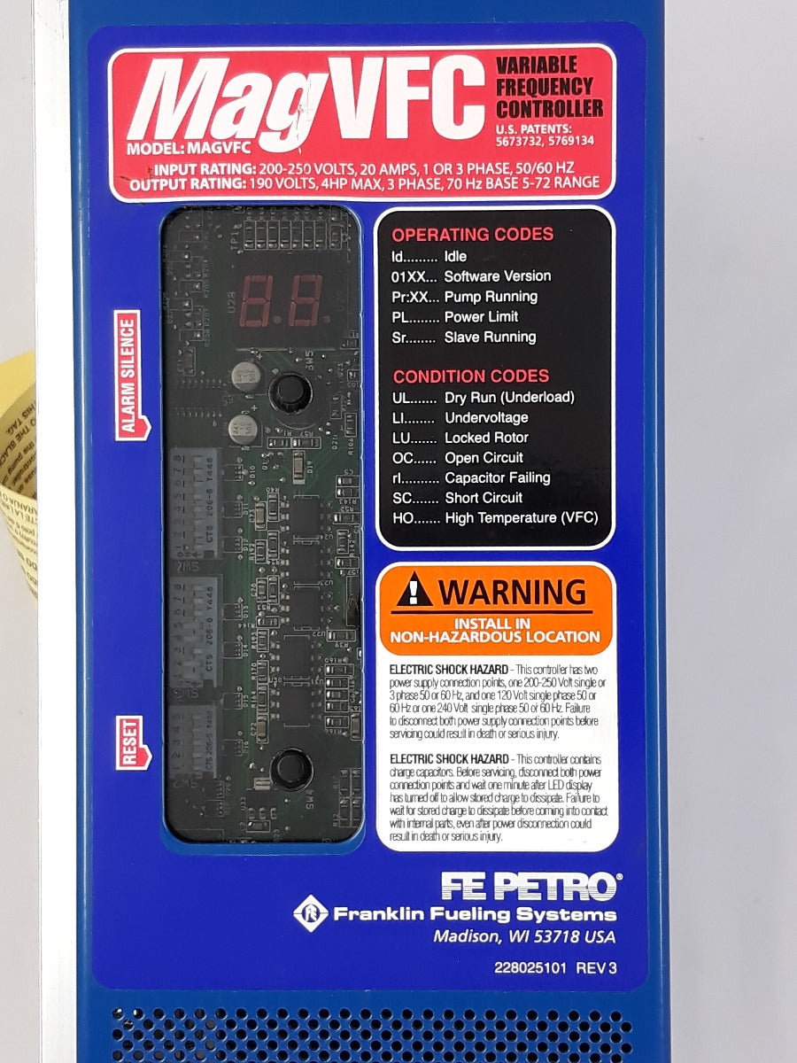 Fe petro 5874202800 Magvfc variable frequency controller 200-250v
