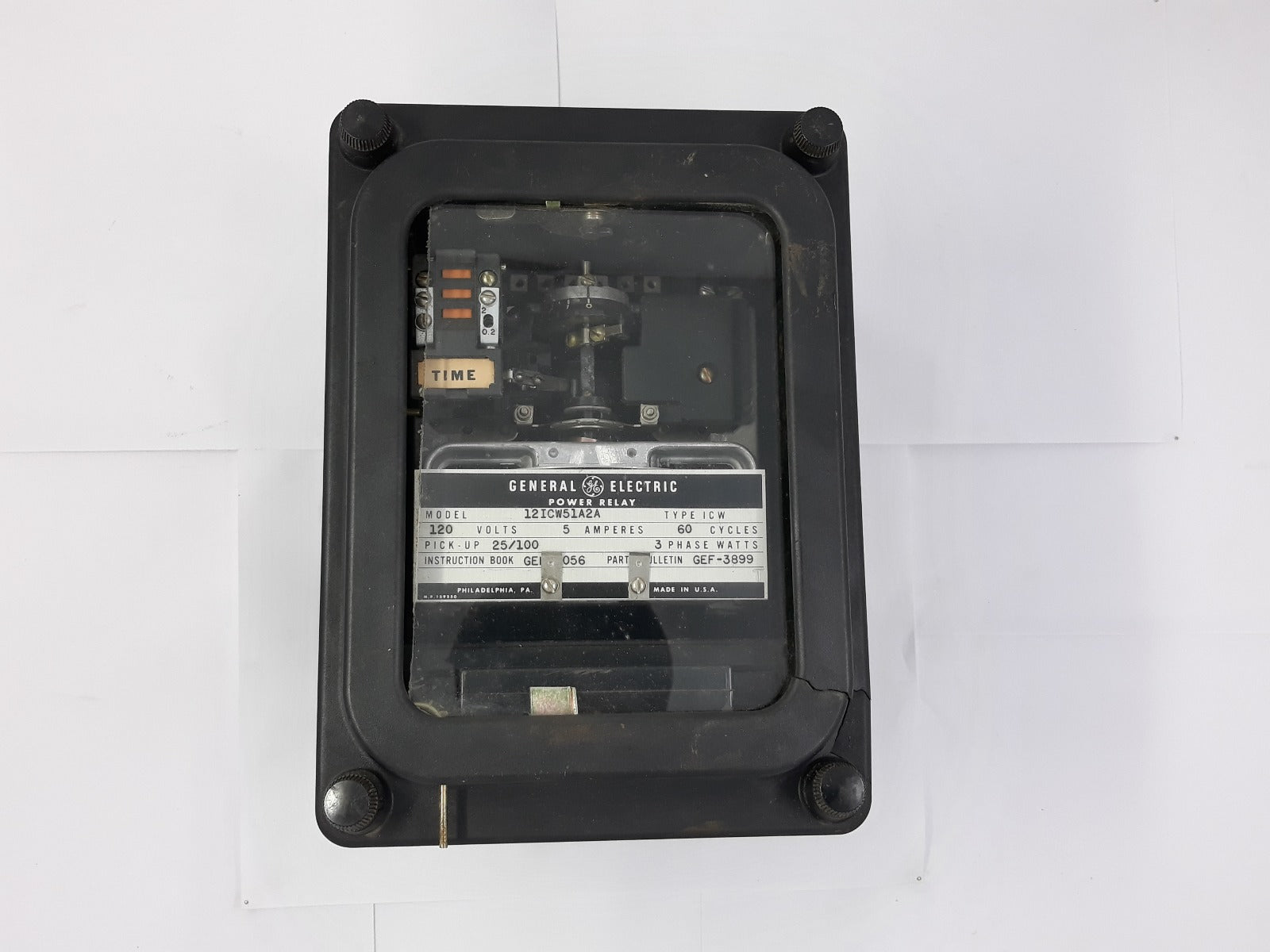 General electric 12icw51a2a power relay 120v 60cycle 5a