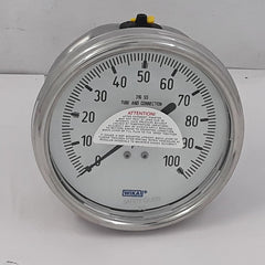 Wika Instruments 9745882 Industrial Pressure Gauge 0-100 Psi